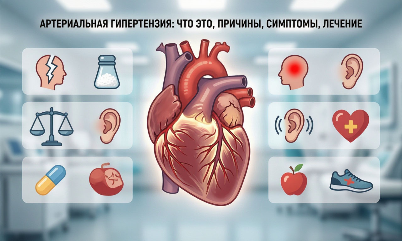Артериальная гипертензия: причины, симптомы и современные методы лечения